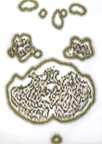 Cosmologies of the Mind VI - a Paint Artowrk by María Gracia Basso H.